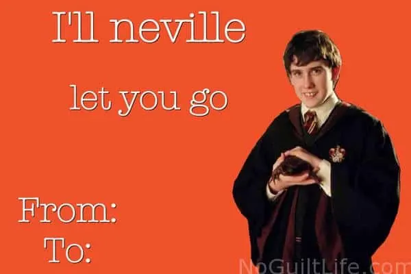valentine day memes. Harry Potter Neville. funny valentines day memes