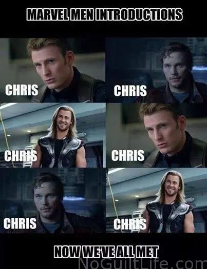 Check out the biceps on Chris Evans captain america. He must workout. Monday Memes featuring the Marvel Cinematic Universe. 