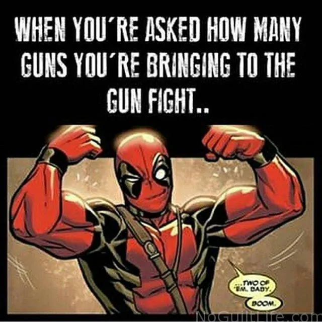 Check out the biceps on Deadpool. He must workout. Monday Memes featuring the Marvel Cinematic Universe. 