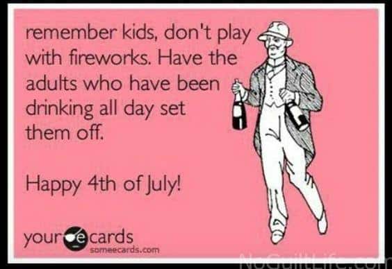My fellow Americans: freedom is in the air. Can you smell it? Oh, that might be the burgers or the fireworks. Ha. Here are some funny 4th of July memes to get you in the patriotic mood. Happy 4th of July! 