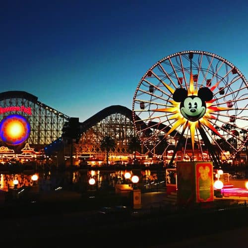 Disneyland Festival of Holidays set up at Disneys California Adventure