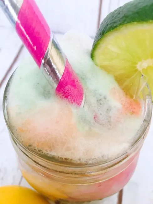 Rainbow Sherbet St. Patrick's Day Punch: perfect for any party or celebration all year long! 