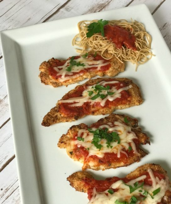 Easy Baked Chicken Parm with Pasta recipe | family meal 