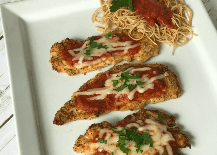 Easy Baked Chicken Parm with Pasta recipe | family meal