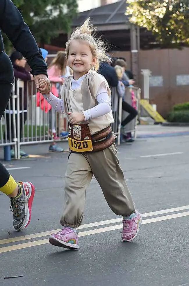 Lucy running kids race