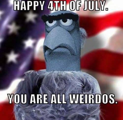Funny 4th of July memes- I love this fourth of July meme with Sam the Eagle