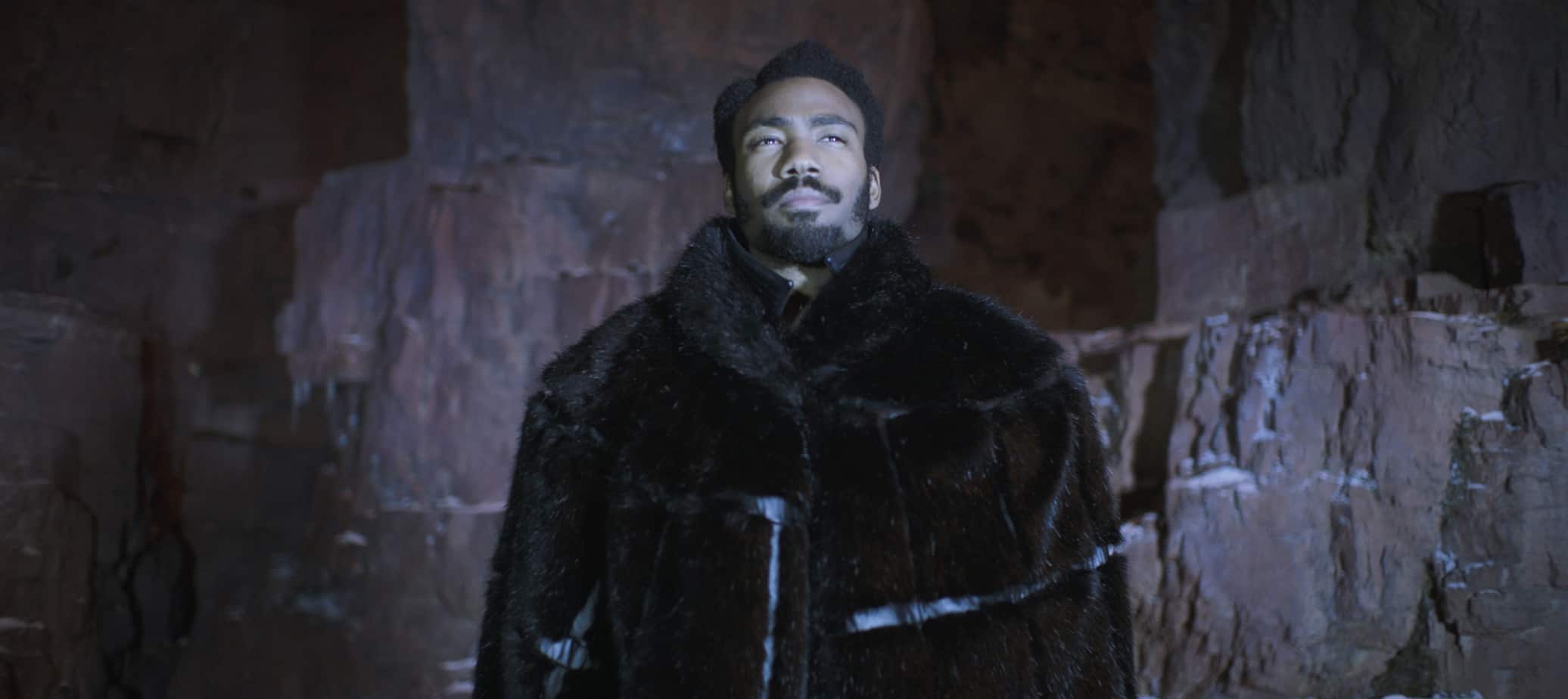 Donald Glover as Lando in Solo: A Star Wars Story Solo movie trailer