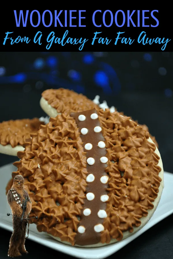 Star Wars Cookies Wookiee Cookies are perfect for your Star Wars party! #chewbacca #wookiecookies #wookieecookies #cookies #starwarspartyideas #partyideas #starwars #solo #hansolo 