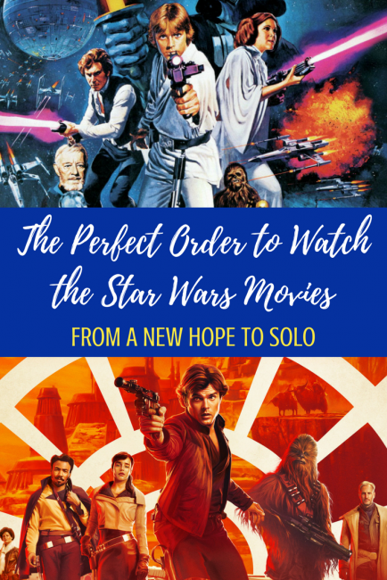 Searching for the perfect way to watch the Star Wars movies in order? I have lists! Different ways to find your perfect Star Wars movies order. From New Hope to Solo! #starwars #starwarstimeline #solo #hansolo #starwarsmovies #moviemarathon