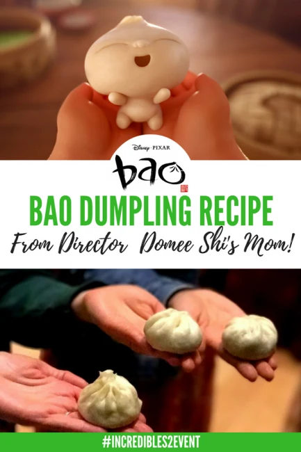 Download the famous dumpling recipe that inspired the Pixar Short Bao! How do you make dumplings? Here's your answer! #Incredibles2 #Incredibles2event #Incredibles #Pixar #movies #interviews #recipes #dumplings #cooking