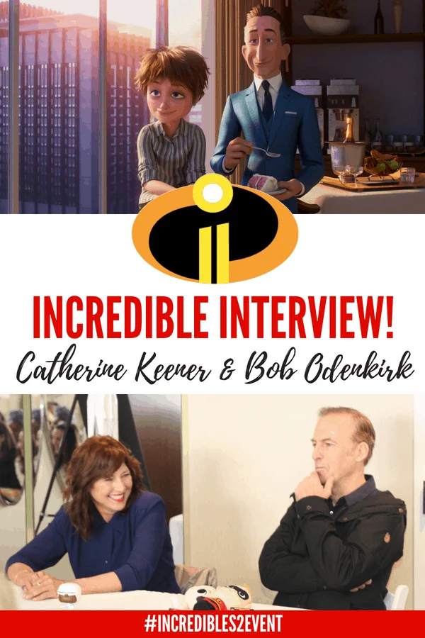 Incredibles 2 Interview with the Deavors: Bob Odinkirk & Catherine Keener (Winston and Evelyn) #Incredibles2 #Incredibles2Event #Pixar #BradBird #Disney 