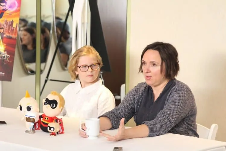 The Incredibles 2 siblings Violet and Dash- Sarah Vowell and Huck Milner
