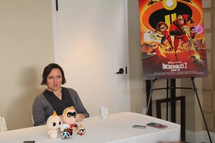 The Incredibles 2 Violet- Sarah Vowell- talks about working with director Brad Bird
