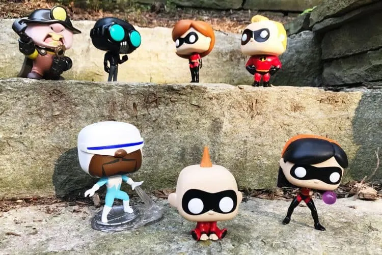 The Incredibles toys Funko Pop Vinyl figures from Incredibles 2