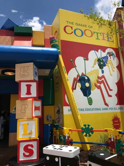 cootie bathroom toy Story land