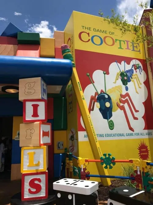 cootie bathroom toy Story land