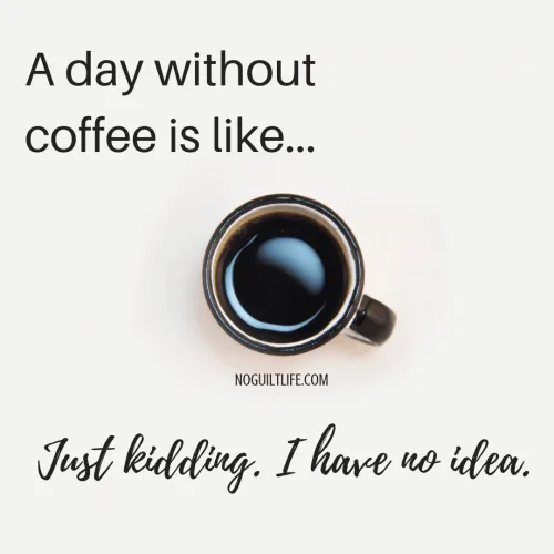National Coffee Day deals and coffee meme: a day without coffee is like... just kidding. I have no idea.