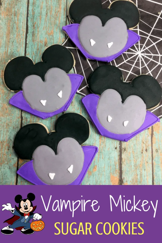Vampire Mickey Mouse Cookies 