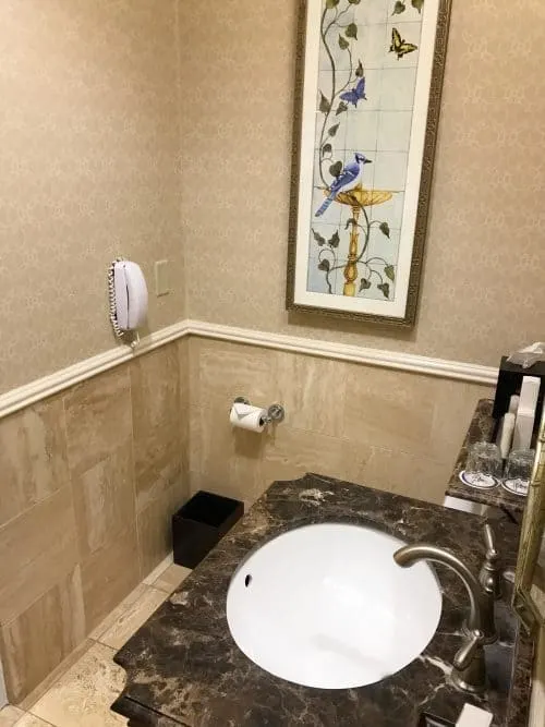 The Hotel Hershey suite bathroom