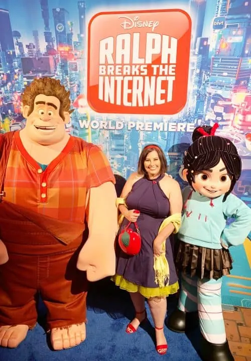 Vanellope and Ralph at the Ralph Breaks the Internet Red Carpet Premiere