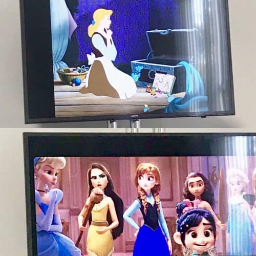 Ralph Breaks the Internet Princess Scenes comparison with Cinderella scenes