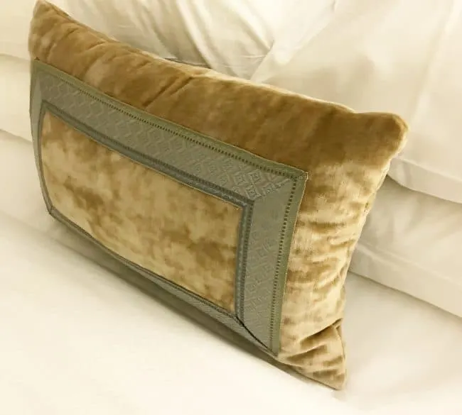The Hotel Hershey suite bed pillow