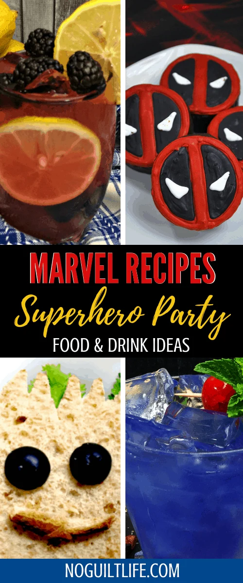 marvel food ideas and marvel drink ideas