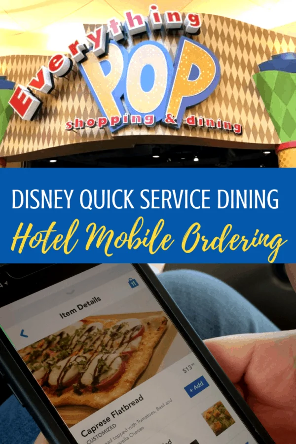 Disney dining mobile ordering