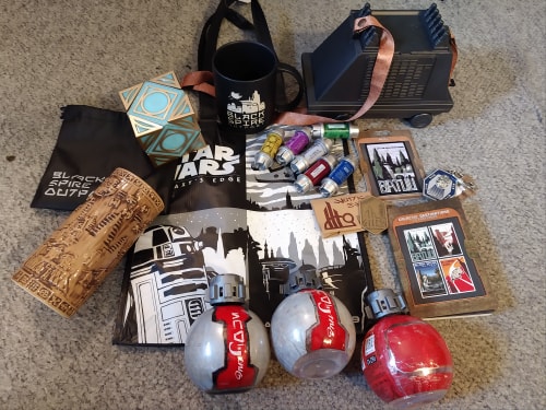 Mechandise haul from Disneyland Star Wars: Galaxy's Edge Batuu