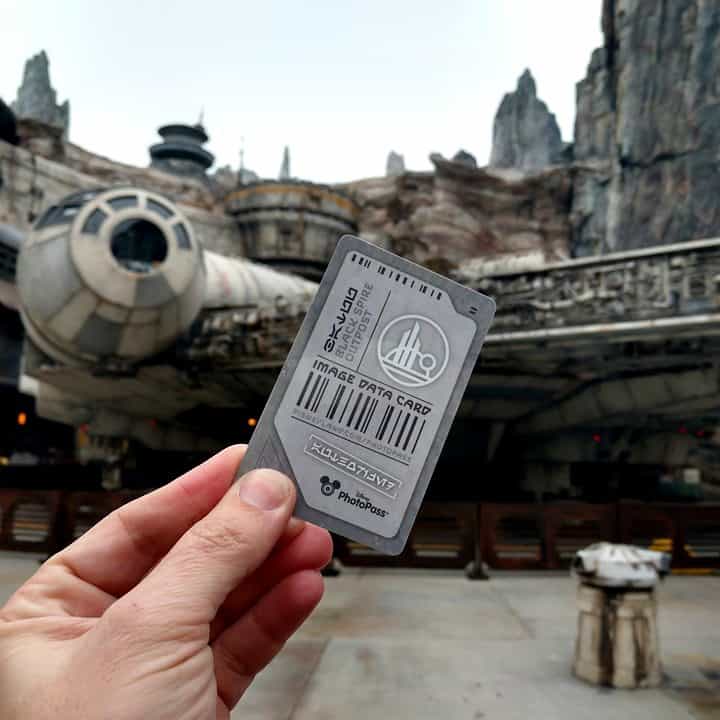 free in star wars galaxys edge photopass card called data image collection card
