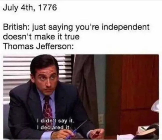 4th of july meme the office