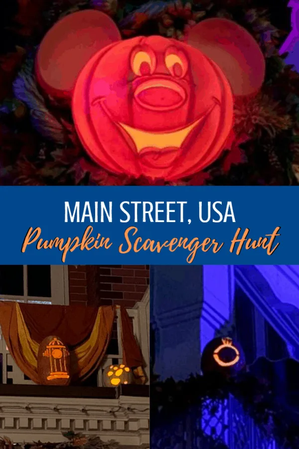 Main Street USA Magic Kingdom Pumpkin Scavenger Hunt