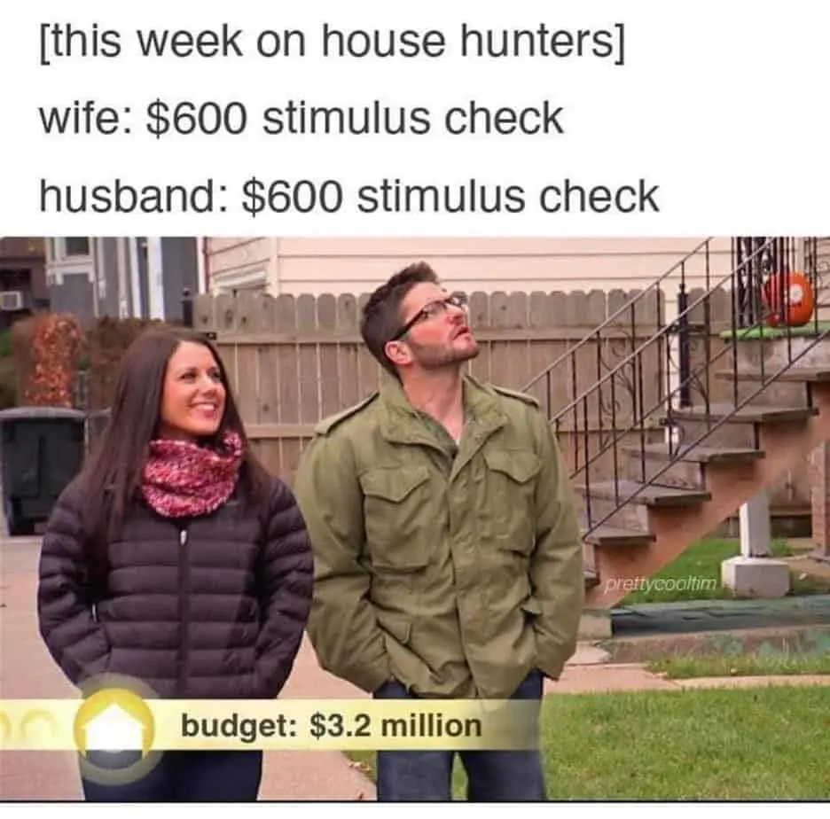 house hunters stimulus memes
