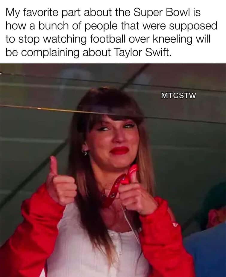Super Bowl Memes Taylor Swift version