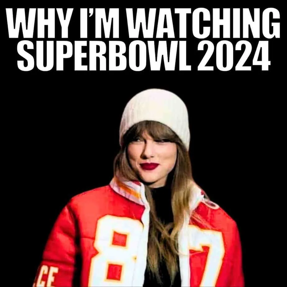 best 2024 super bowl memes Taylor Swift