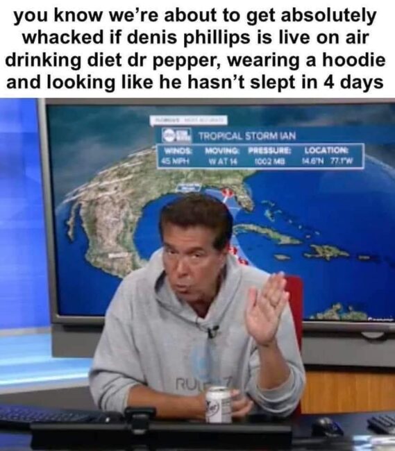 denis phillips hurricane meme