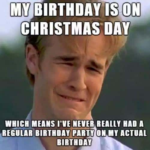 funny christmas birthday memes, Crying Dawson-  birthday party