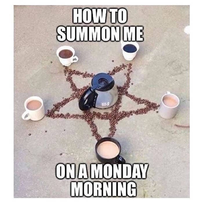 monday coffee meme summon