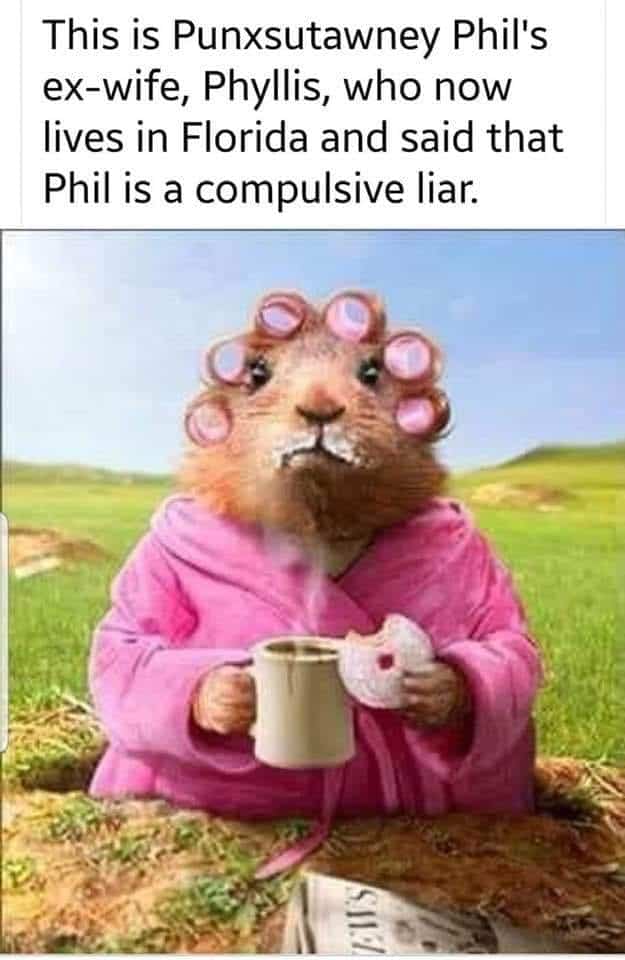 phils ex wife groundhog day memes