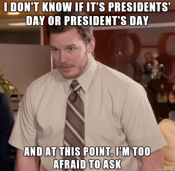 presidents day memes andy
