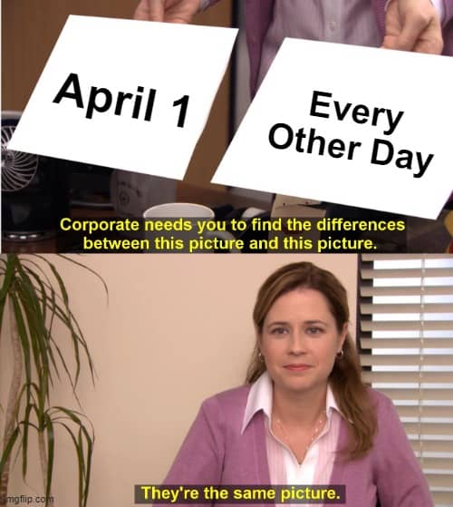 april fools day the office meme