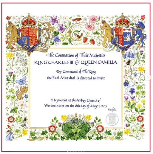 king charles coronation day invitation
