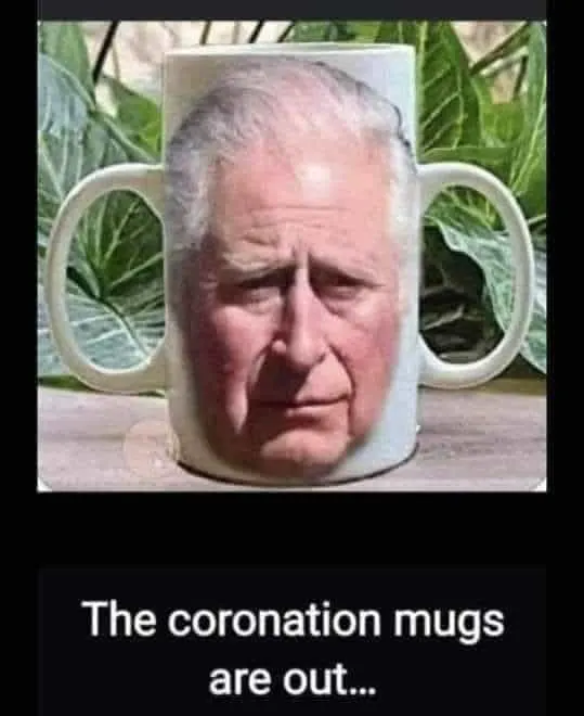 king charles coronation day memes mugs