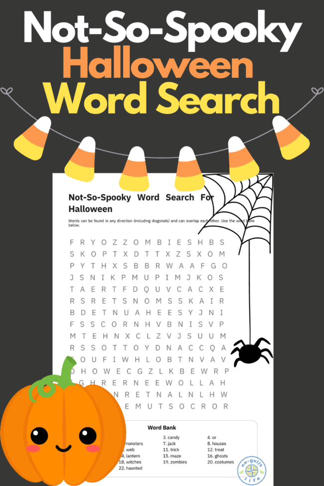 FREE Halloween Word Search Printable PDF